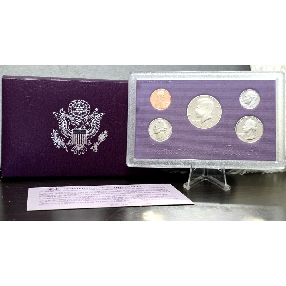 1990 S clad set United States Mint Proof Set Original Government Packaging - Picture 6 of 6